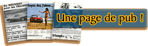 Publicités Triumph parues dans les magazines